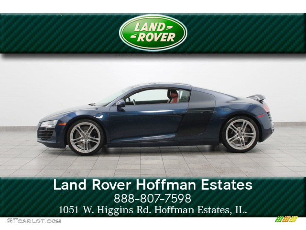 2008 R8 4.2 FSI quattro - Mugello Blue Pearl Effect / Tuscan Brown photo #2