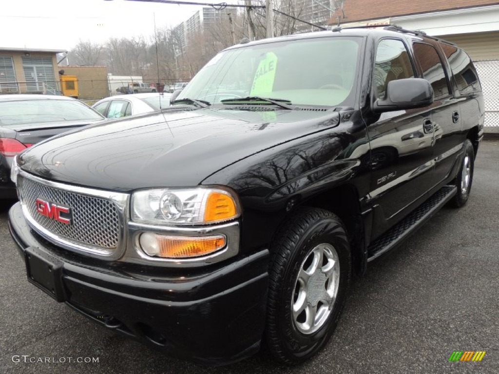 Onyx Black 2005 GMC Yukon XL Denali AWD Exterior Photo #76666140