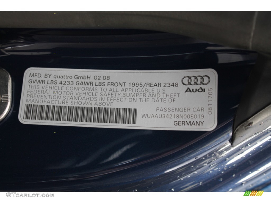 2008 R8 4.2 FSI quattro - Mugello Blue Pearl Effect / Tuscan Brown photo #28