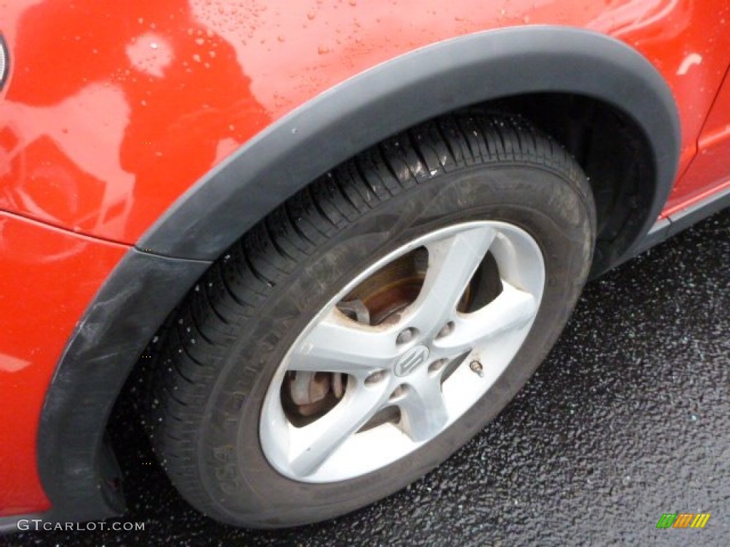 2007 SX4 Convenience AWD - Bright Red / Black photo #8