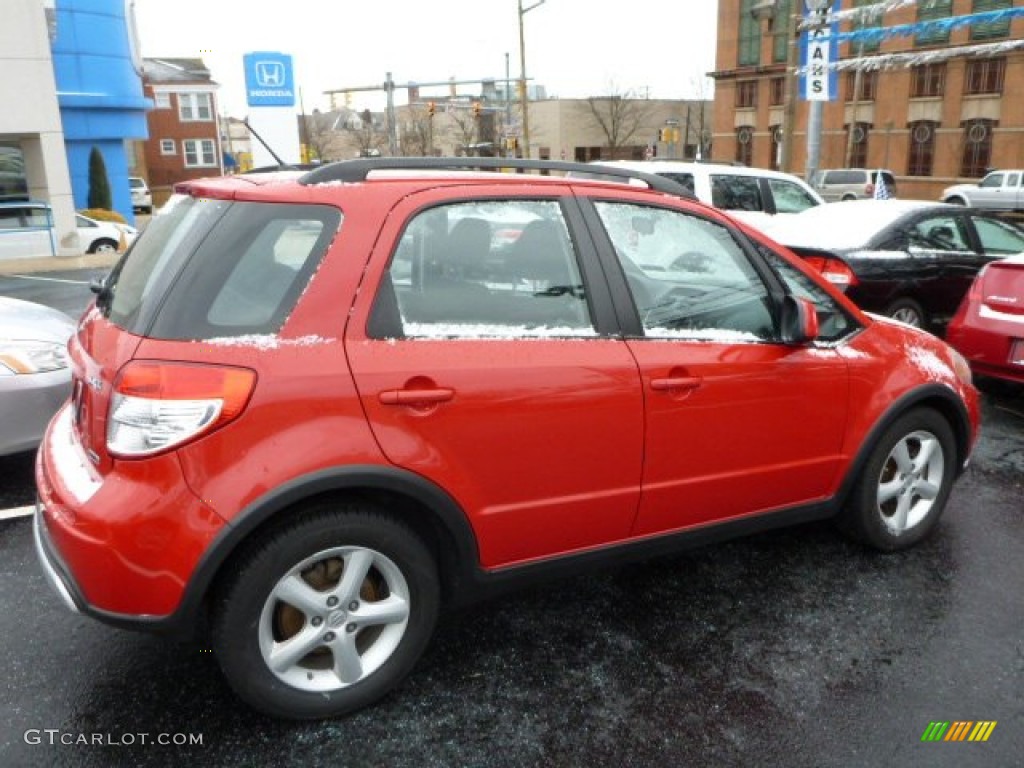 2007 SX4 Convenience AWD - Bright Red / Black photo #11