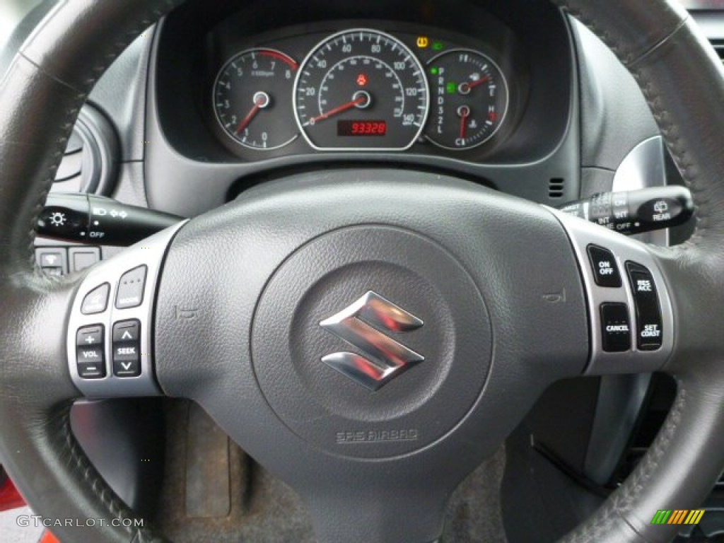 2007 SX4 Convenience AWD - Bright Red / Black photo #15