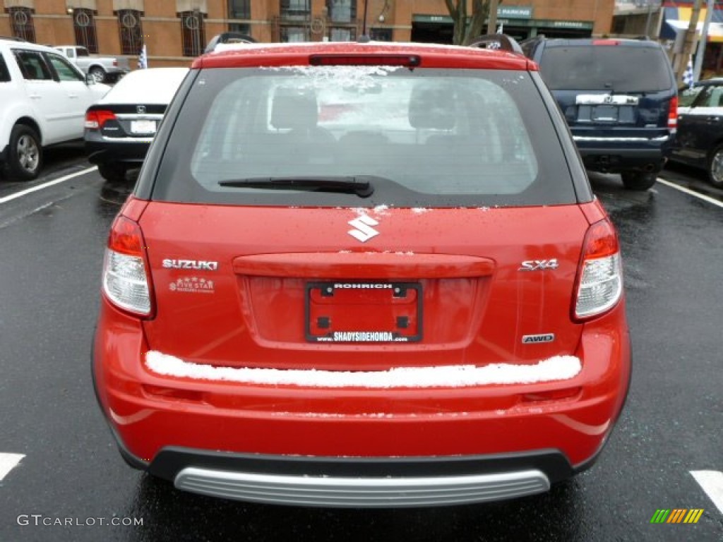 2007 SX4 Convenience AWD - Bright Red / Black photo #17