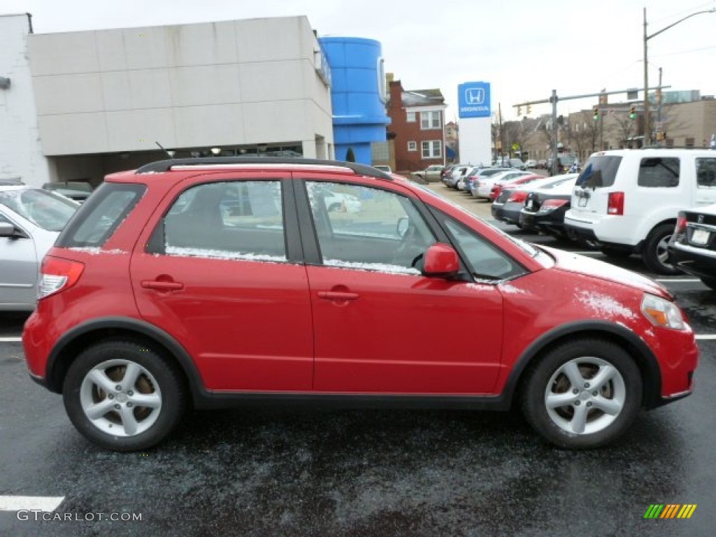 2007 SX4 Convenience AWD - Bright Red / Black photo #18