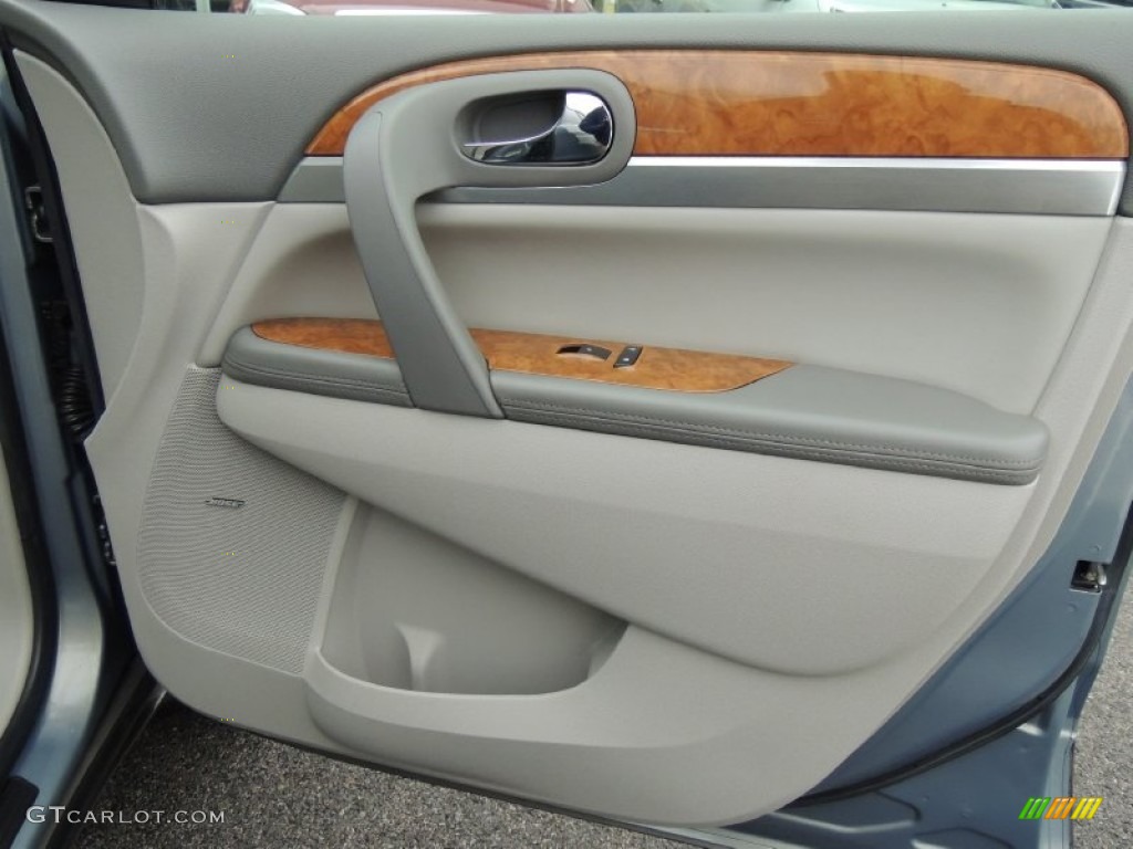 2008 Enclave CXL AWD - Blue Gold Crystal Metallic / Titanium/Dark Titanium photo #7
