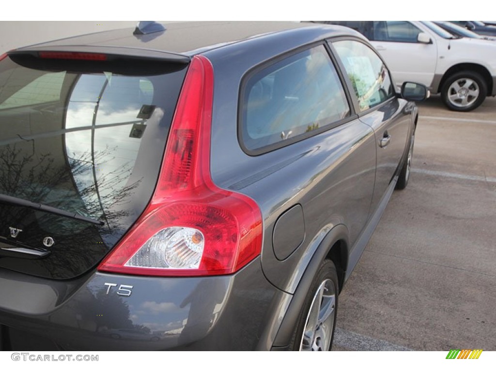 2013 C30 T5 - Titanium Grey Metallic / Off Black/Blonde photo #14