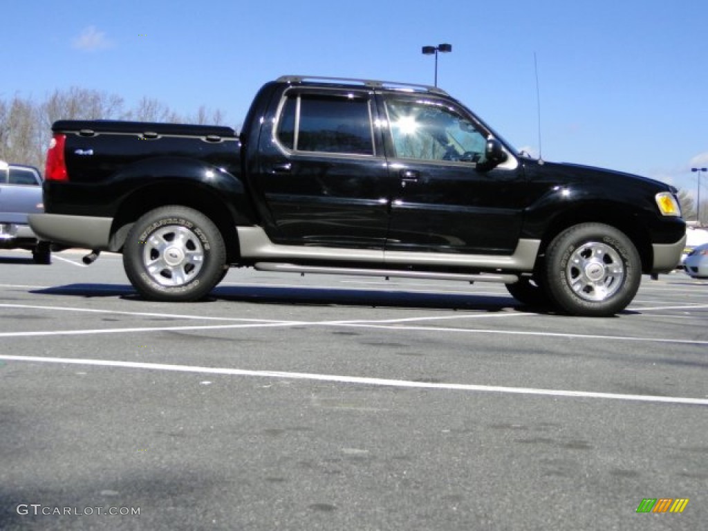 Black 2003 Ford Explorer Sport Trac XLT 4x4 Exterior Photo #76668065