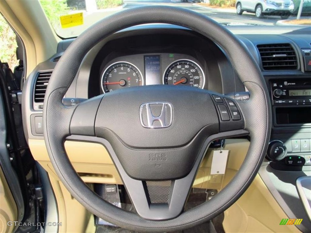 2010 Honda CR-V LX Ivory Steering Wheel Photo #76668711