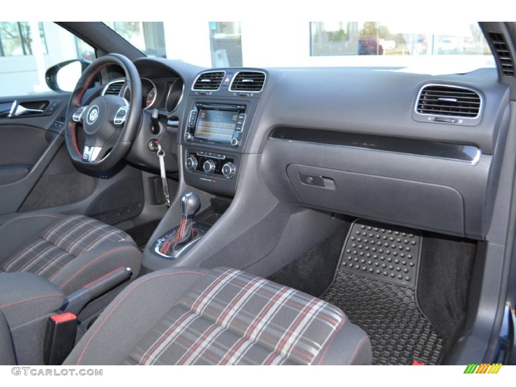 2010 Volkswagen GTI 2 Door Interlagos Plaid Cloth Dashboard Photo #76668942