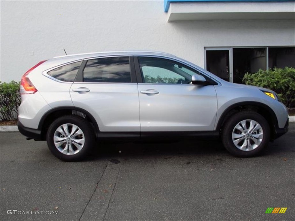 2013 CR-V EX-L - Alabaster Silver Metallic / Gray photo #2