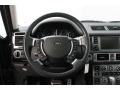 Jet Black/Jet Black 2009 Land Rover Range Rover Supercharged Steering Wheel