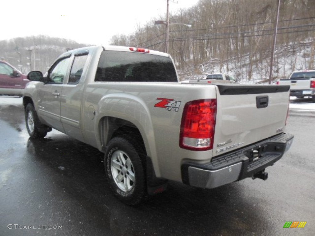 2008 Sierra 1500 SLT Extended Cab 4x4 - Silver Birch Metallic / Ebony photo #6