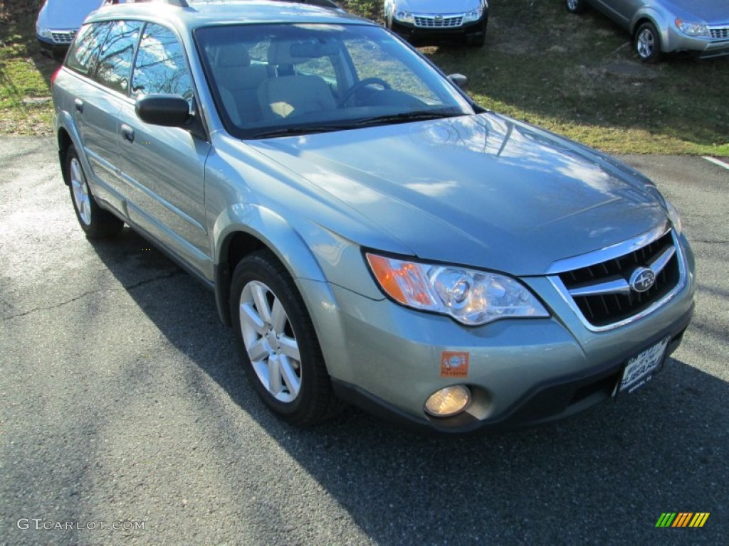 2009 Outback 2.5i Special Edition Wagon - Seacrest Green Metallic / Warm Ivory photo #4