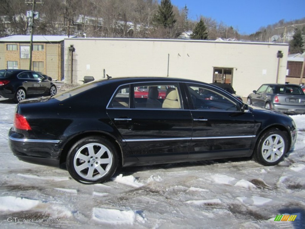 Black Klavierlack 2004 Volkswagen Phaeton W12 4Motion Sedan Exterior Photo #76671599