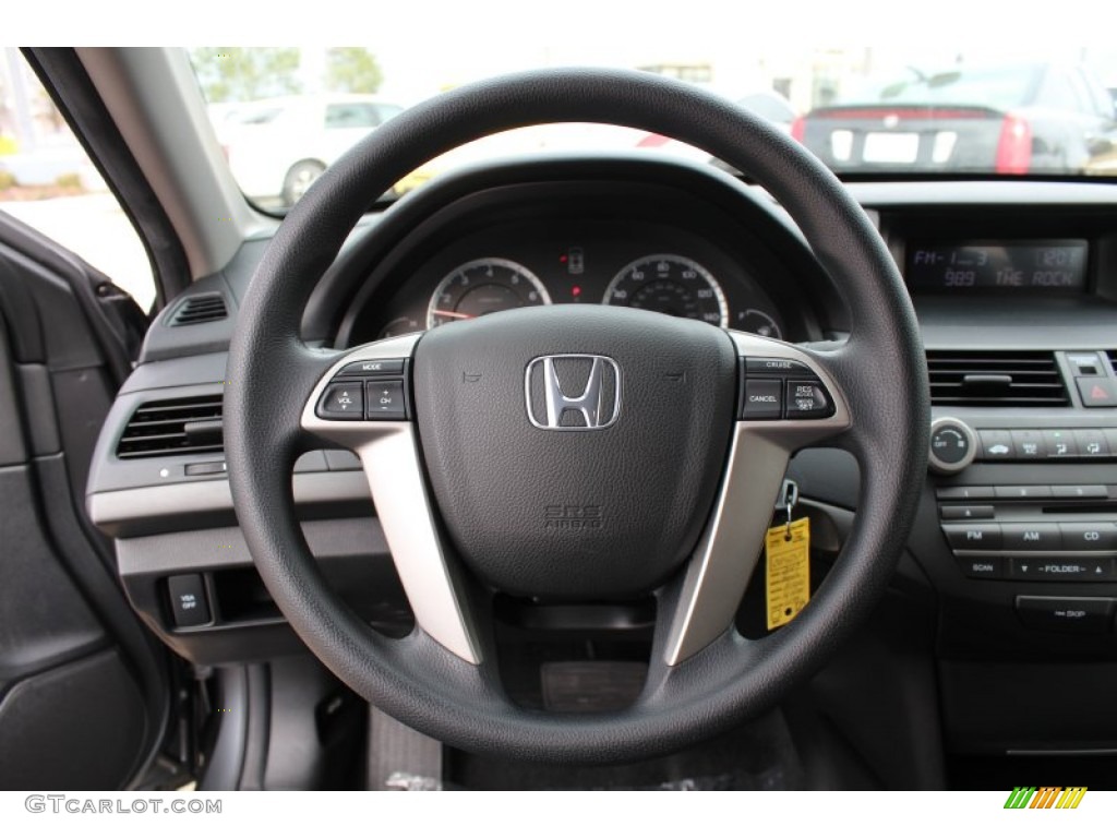 2009 Accord LX-P Sedan - Polished Metal Metallic / Black photo #11