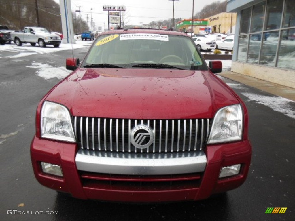 2010 Mountaineer V6 AWD - Sangria Red Metallic / Camel photo #3