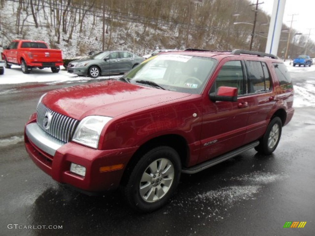 2010 Mountaineer V6 AWD - Sangria Red Metallic / Camel photo #4