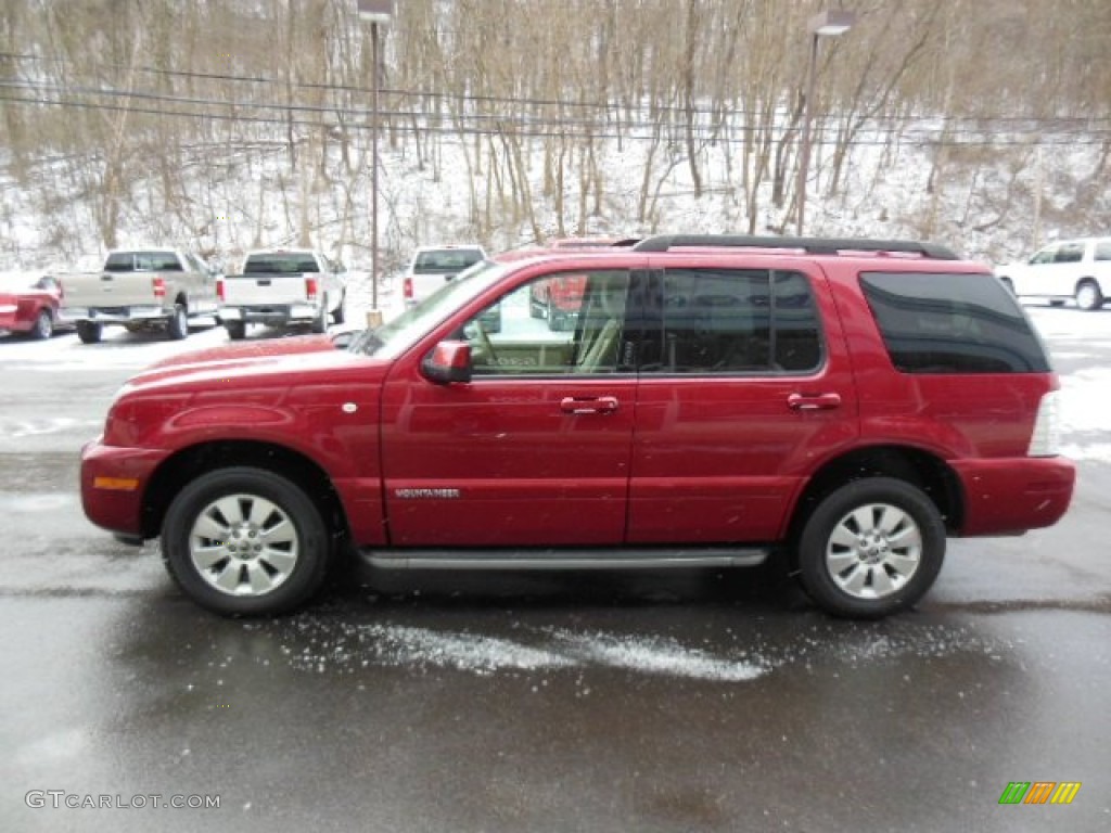 2010 Mountaineer V6 AWD - Sangria Red Metallic / Camel photo #5