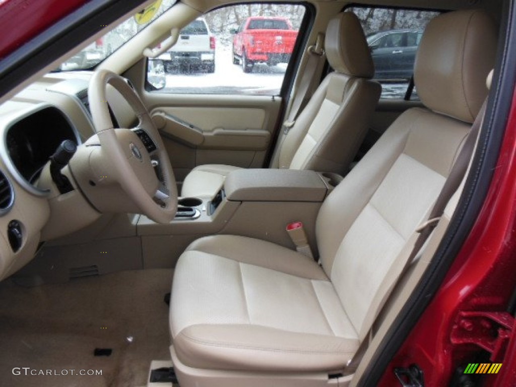 2010 Mountaineer V6 AWD - Sangria Red Metallic / Camel photo #11