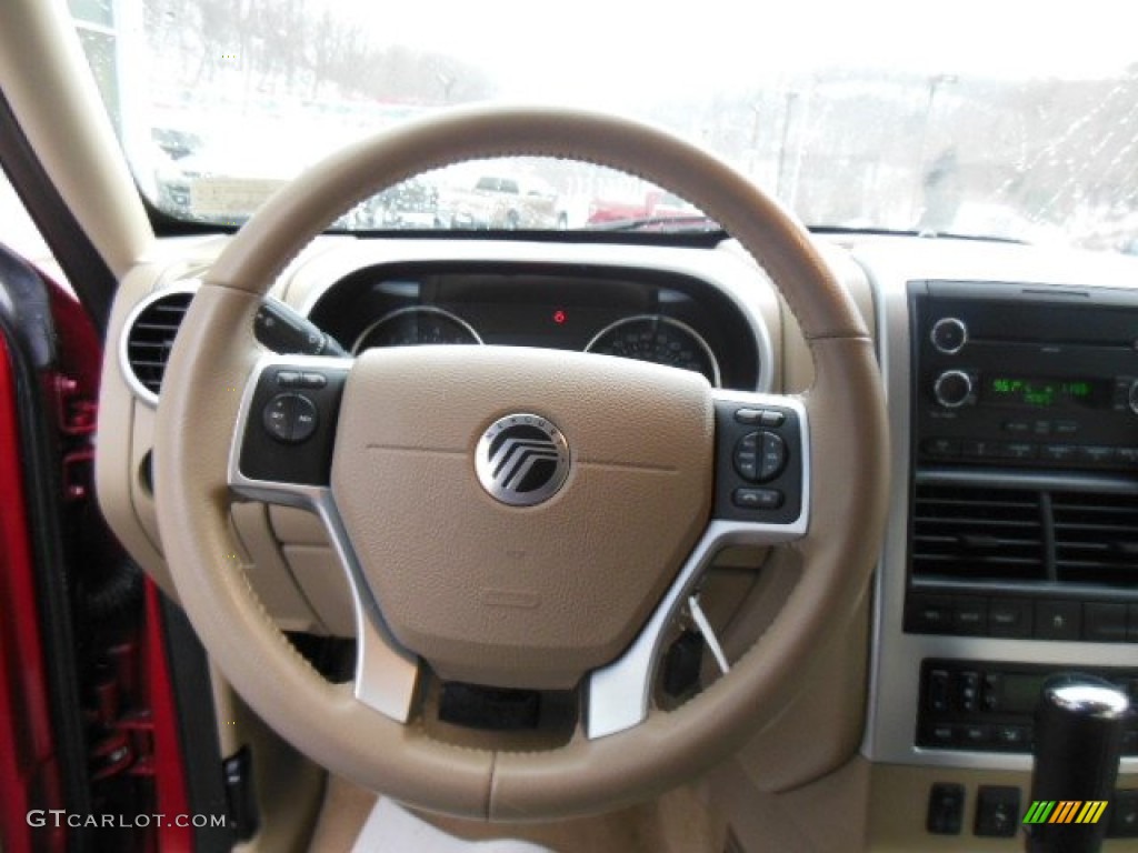 2010 Mountaineer V6 AWD - Sangria Red Metallic / Camel photo #20
