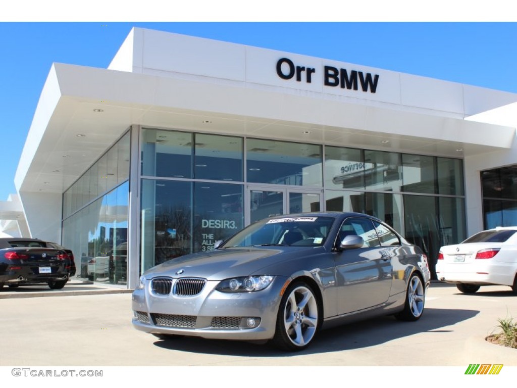 2010 3 Series 335i Coupe - Space Gray Metallic / Black photo #1