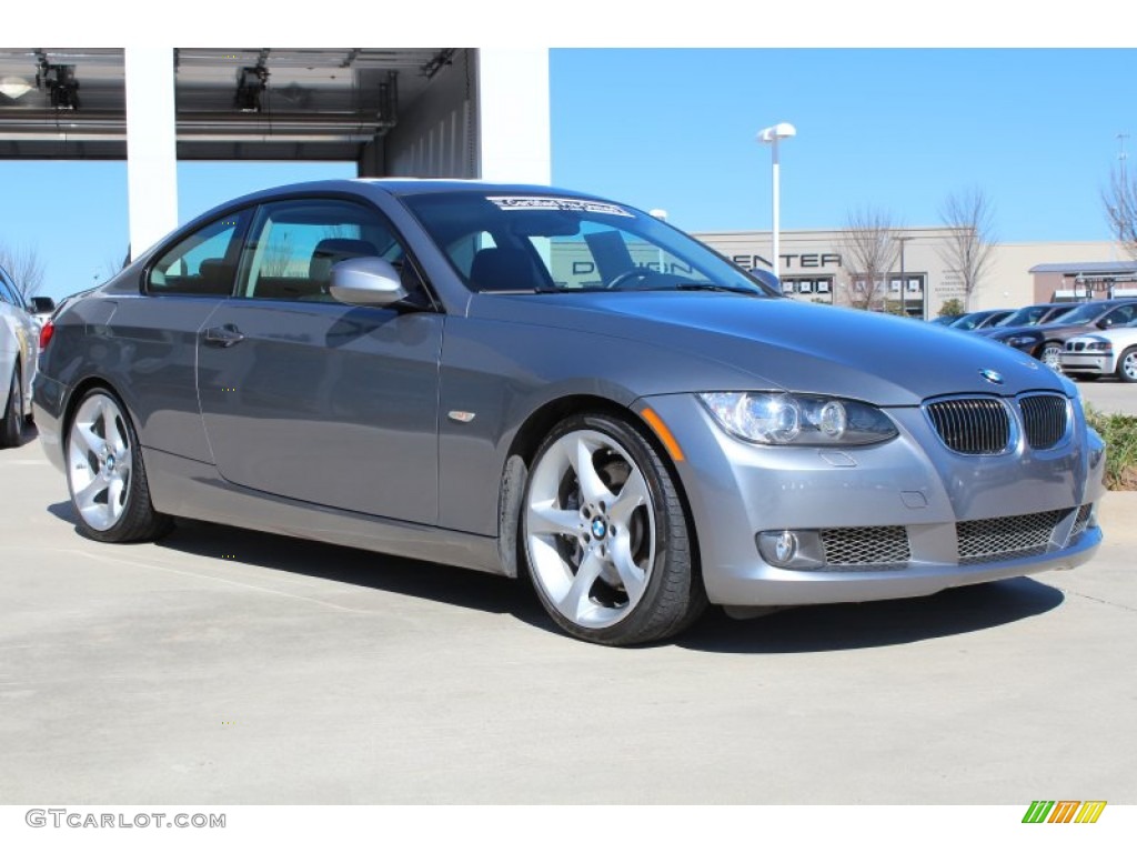 2010 3 Series 335i Coupe - Space Gray Metallic / Black photo #2