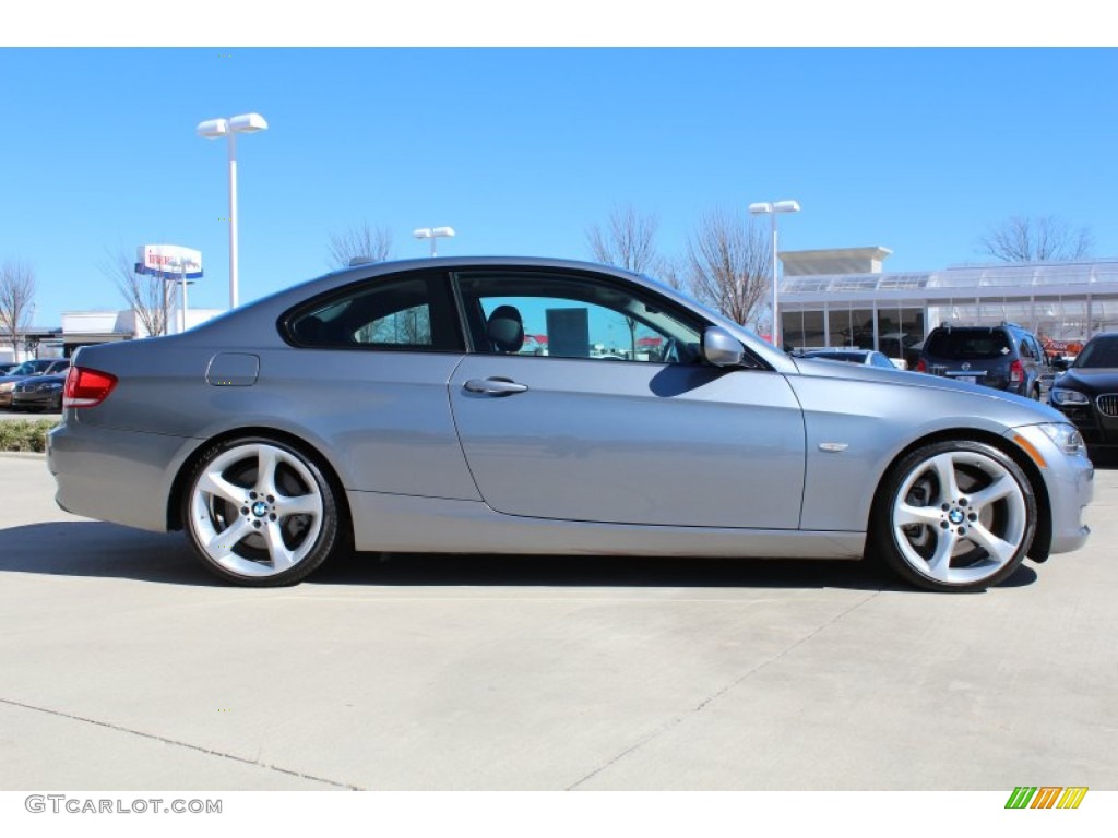 2010 3 Series 335i Coupe - Space Gray Metallic / Black photo #6