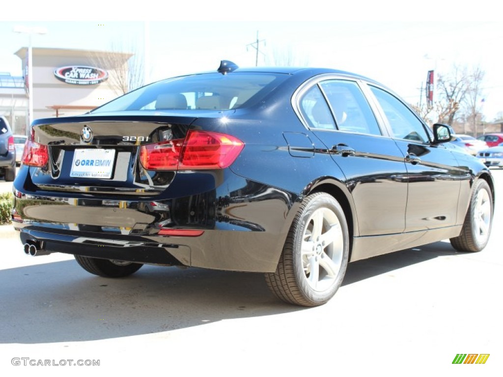 2013 3 Series 328i Sedan - Jet Black / Venetian Beige photo #4