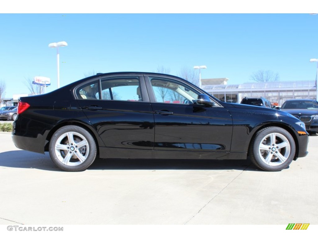 2013 3 Series 328i Sedan - Jet Black / Venetian Beige photo #6