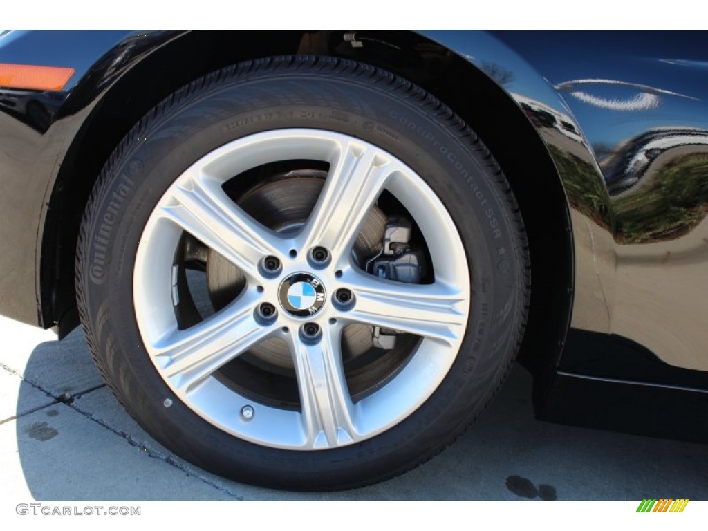 2013 3 Series 328i Sedan - Jet Black / Venetian Beige photo #9