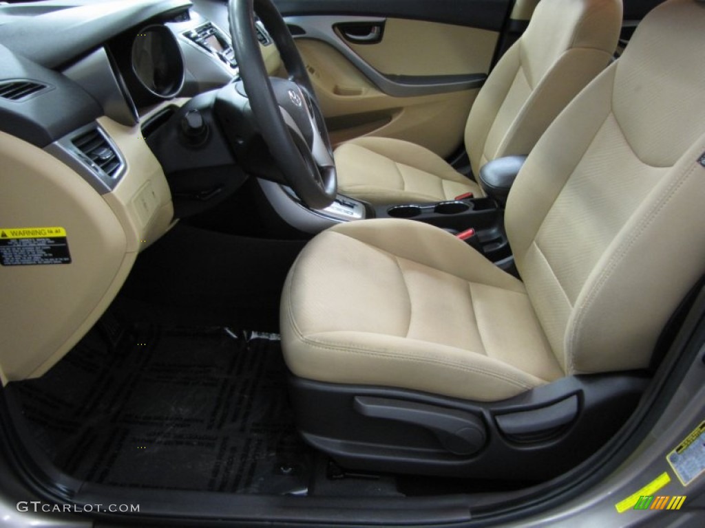 Beige Interior 2011 Hyundai Elantra GLS Photo #76673916