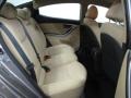 2011 Hyundai Elantra Beige Interior Rear Seat Photo