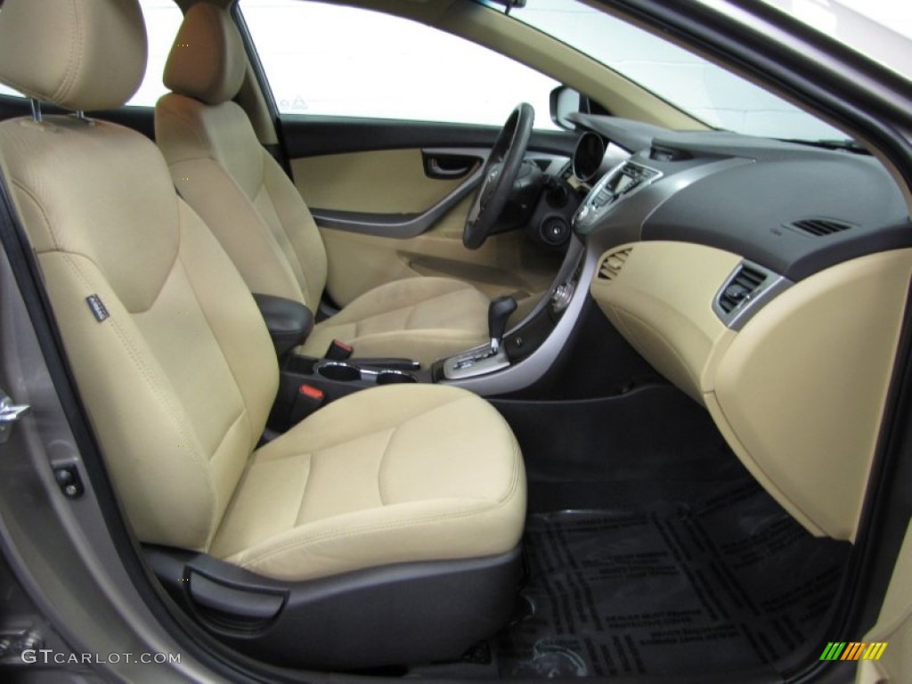 Beige Interior 2011 Hyundai Elantra GLS Photo #76673952