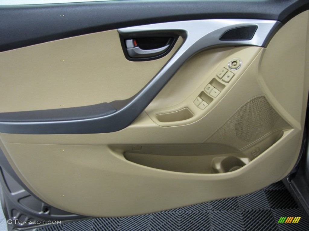 2011 Hyundai Elantra GLS Beige Door Panel Photo #76673959