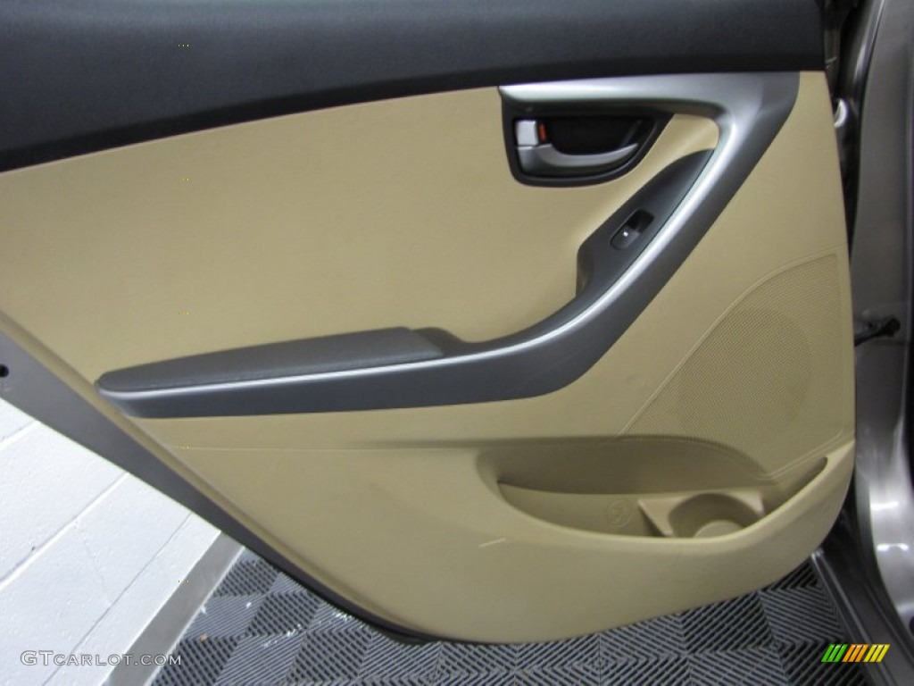 2011 Hyundai Elantra GLS Beige Door Panel Photo #76673985