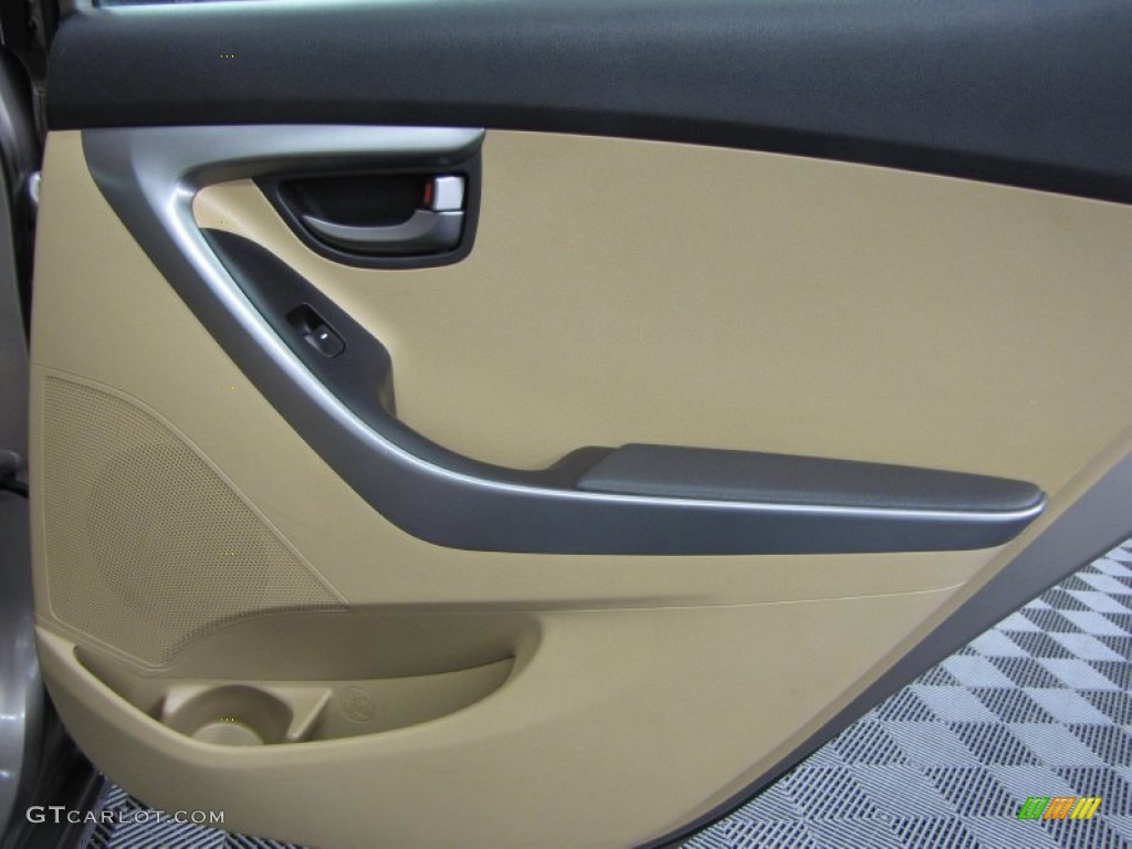 2011 Hyundai Elantra GLS Beige Door Panel Photo #76673997