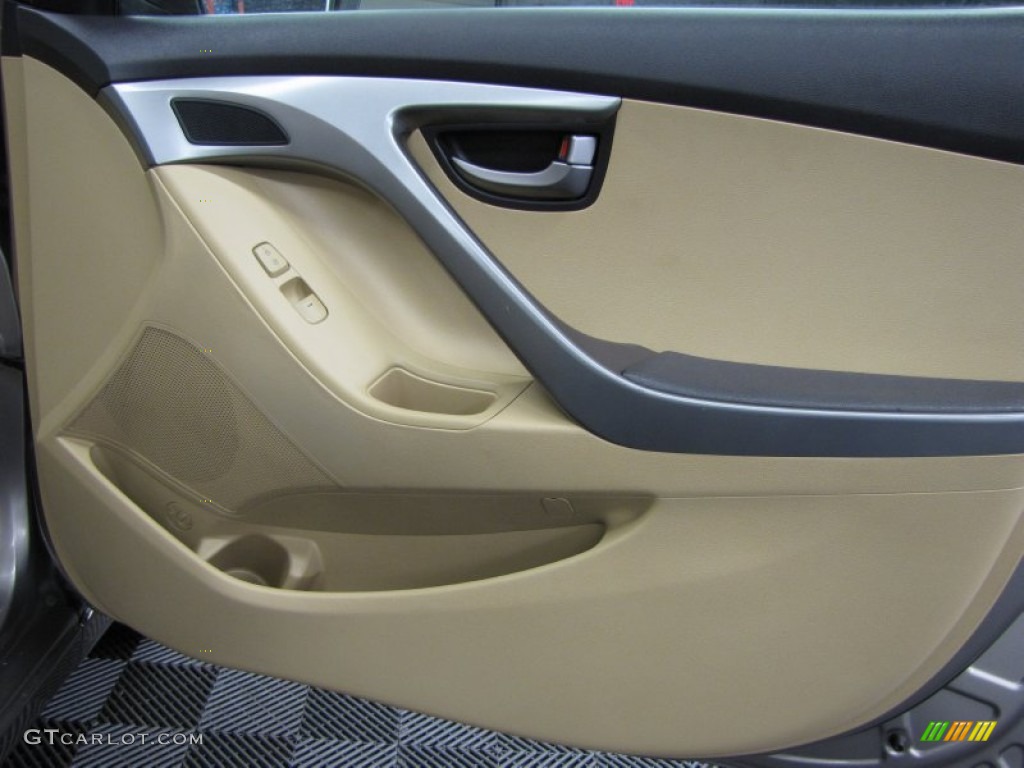 2011 Hyundai Elantra GLS Beige Door Panel Photo #76674009