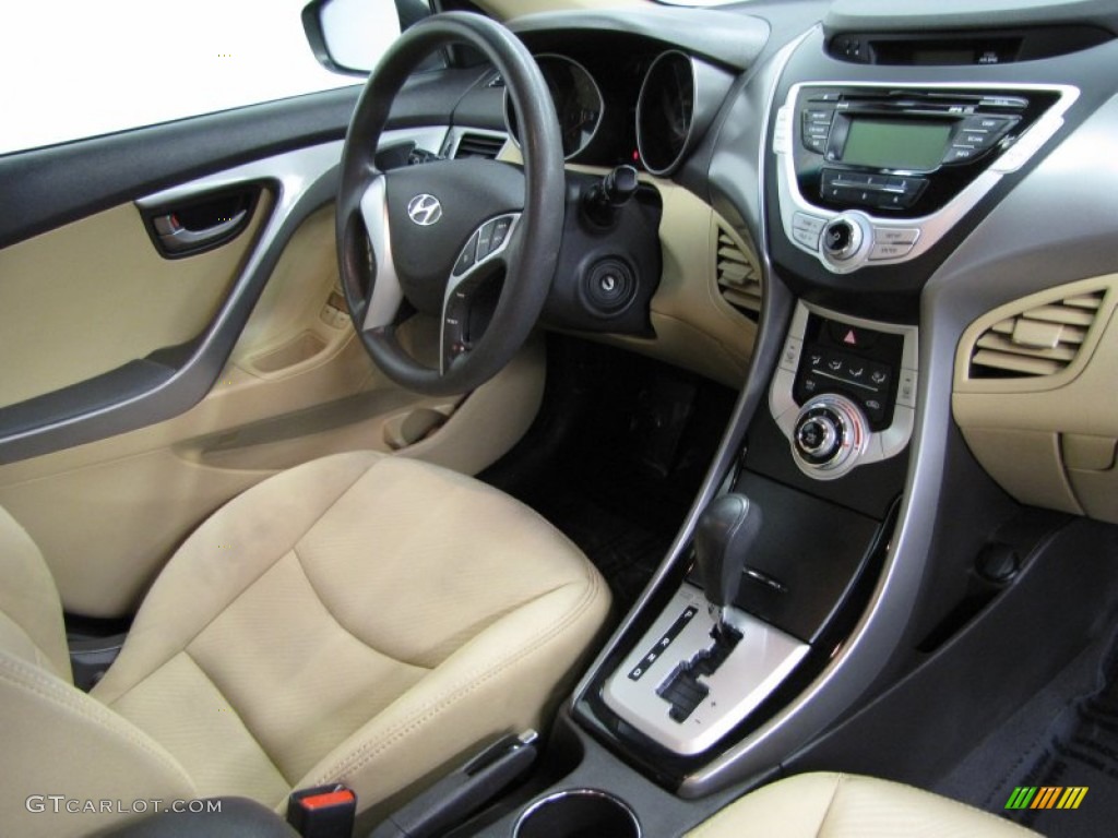 Beige Interior 2011 Hyundai Elantra GLS Photo #76674093