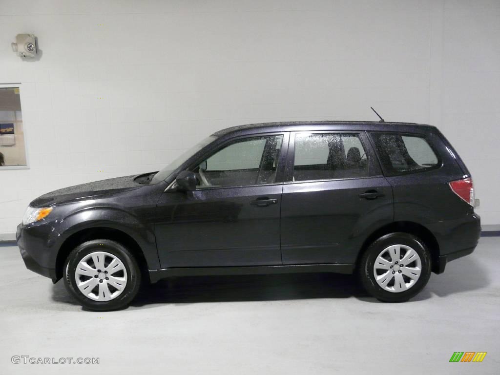 2009 Forester 2.5 X - Dark Gray Metallic / Platinum photo #1