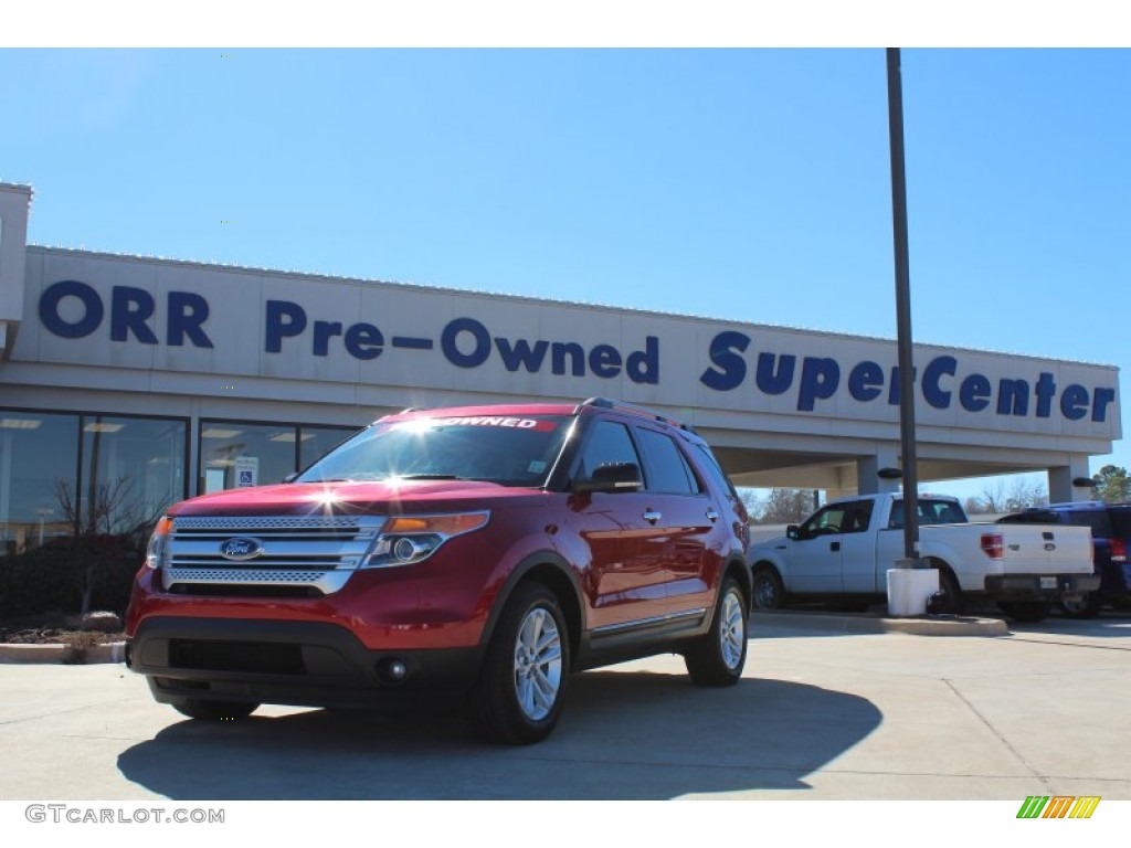 2011 Explorer XLT - Red Candy Metallic / Charcoal Black photo #1