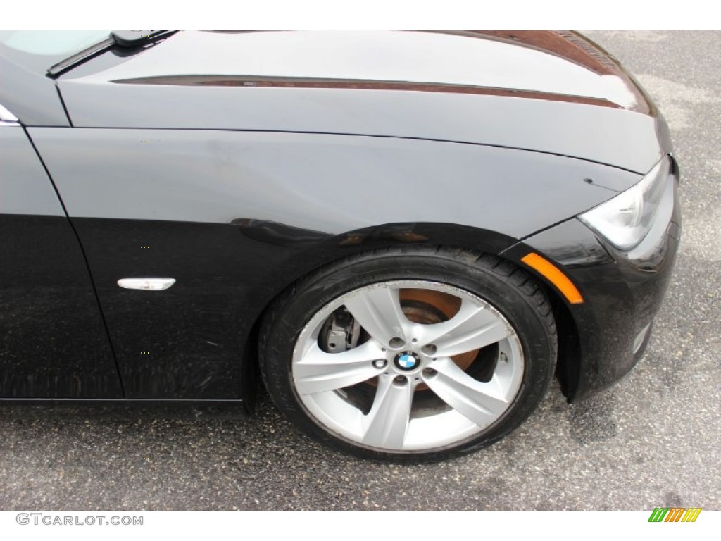 2008 3 Series 335i Coupe - Black Sapphire Metallic / Black photo #14