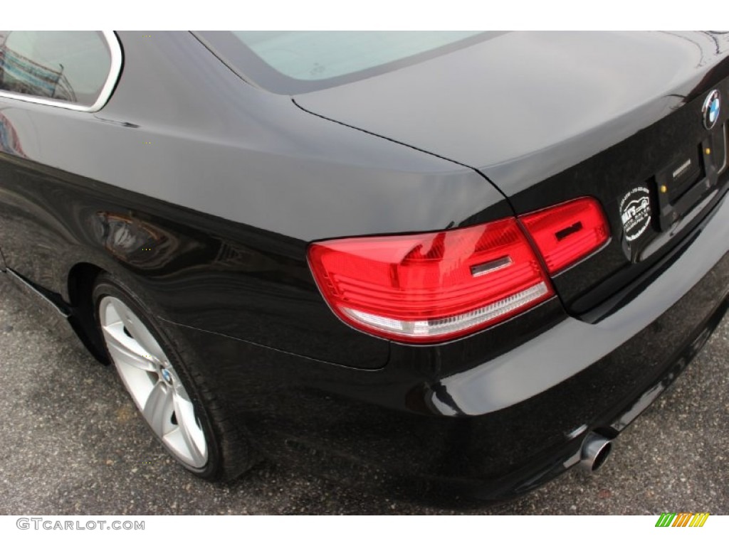 2008 3 Series 335i Coupe - Black Sapphire Metallic / Black photo #27