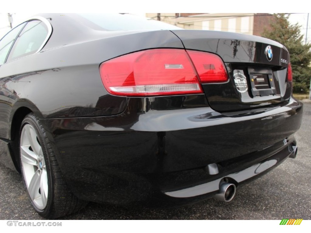 2008 3 Series 335i Coupe - Black Sapphire Metallic / Black photo #28