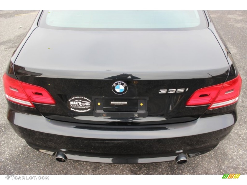 2008 3 Series 335i Coupe - Black Sapphire Metallic / Black photo #30