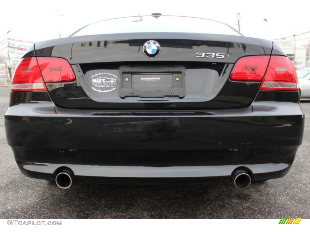 2008 3 Series 335i Coupe - Black Sapphire Metallic / Black photo #31