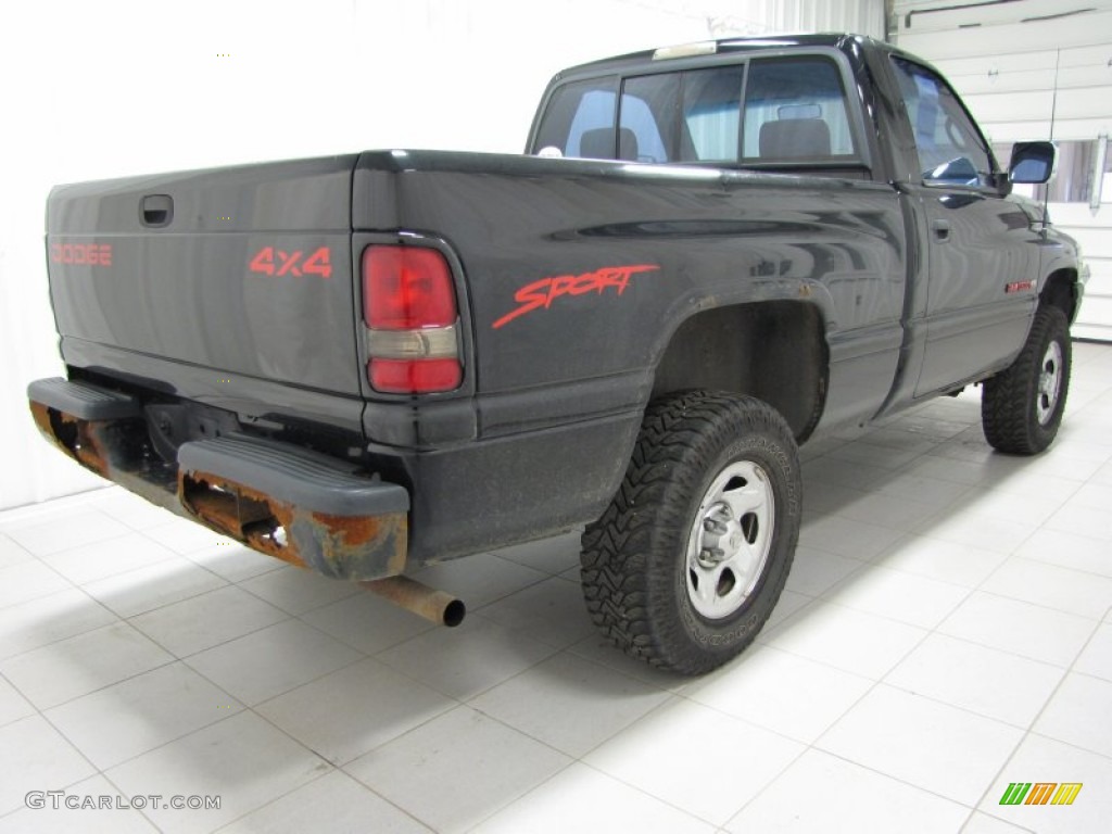 Black 1997 Dodge Ram 1500 Sport Regular Cab 4x4 Exterior Photo #76676784
