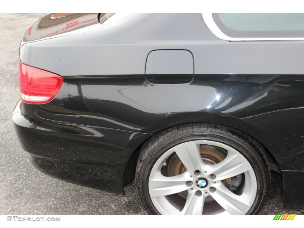 2008 3 Series 335i Coupe - Black Sapphire Metallic / Black photo #36