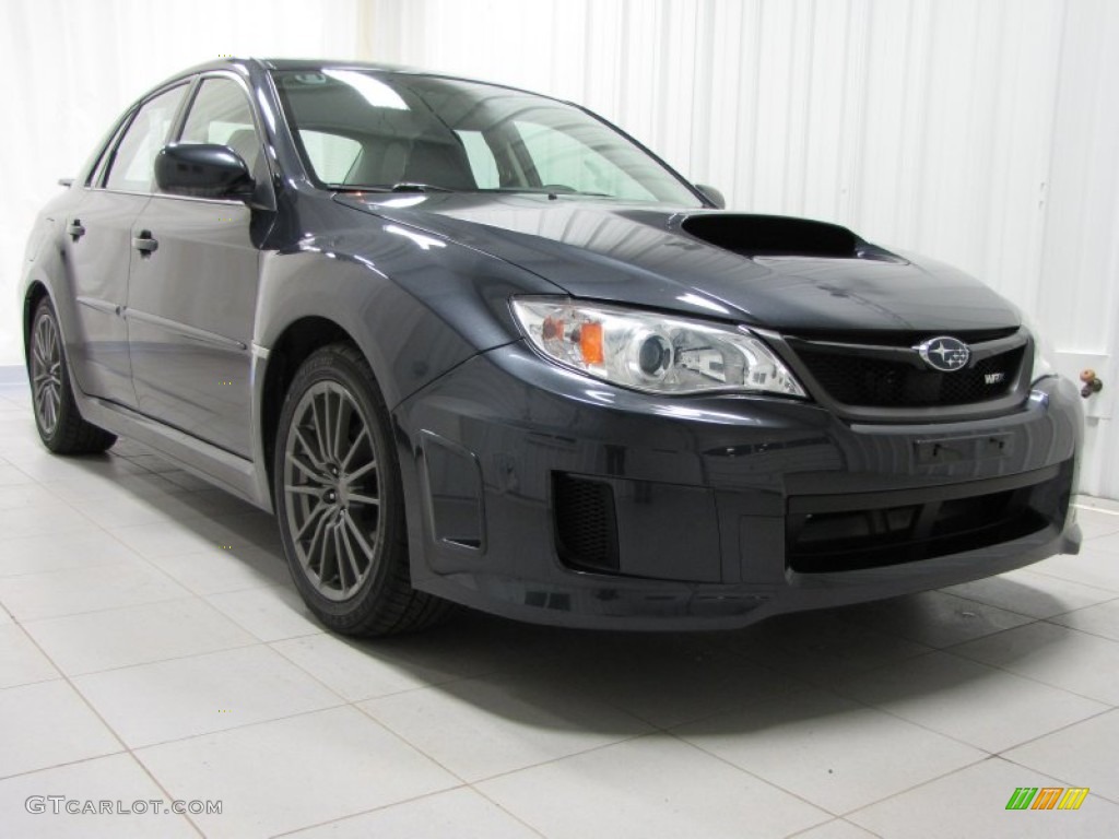 2012 Impreza WRX 4 Door - Dark Gray Metallic / WRX Carbon Black photo #1