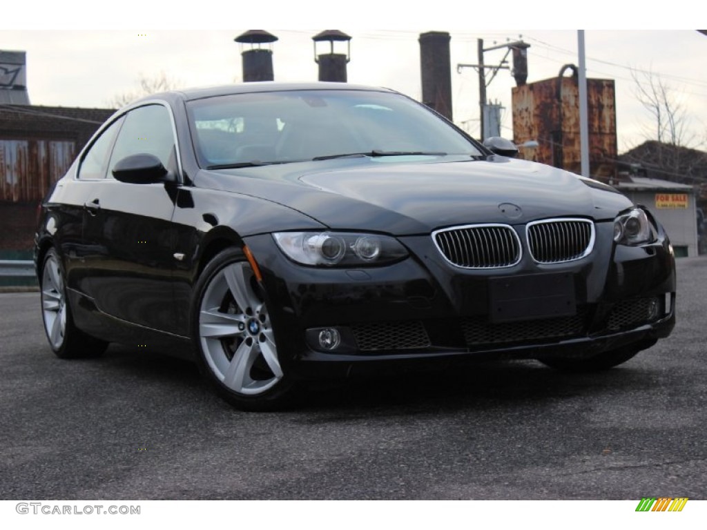 2008 3 Series 335i Coupe - Black Sapphire Metallic / Black photo #50