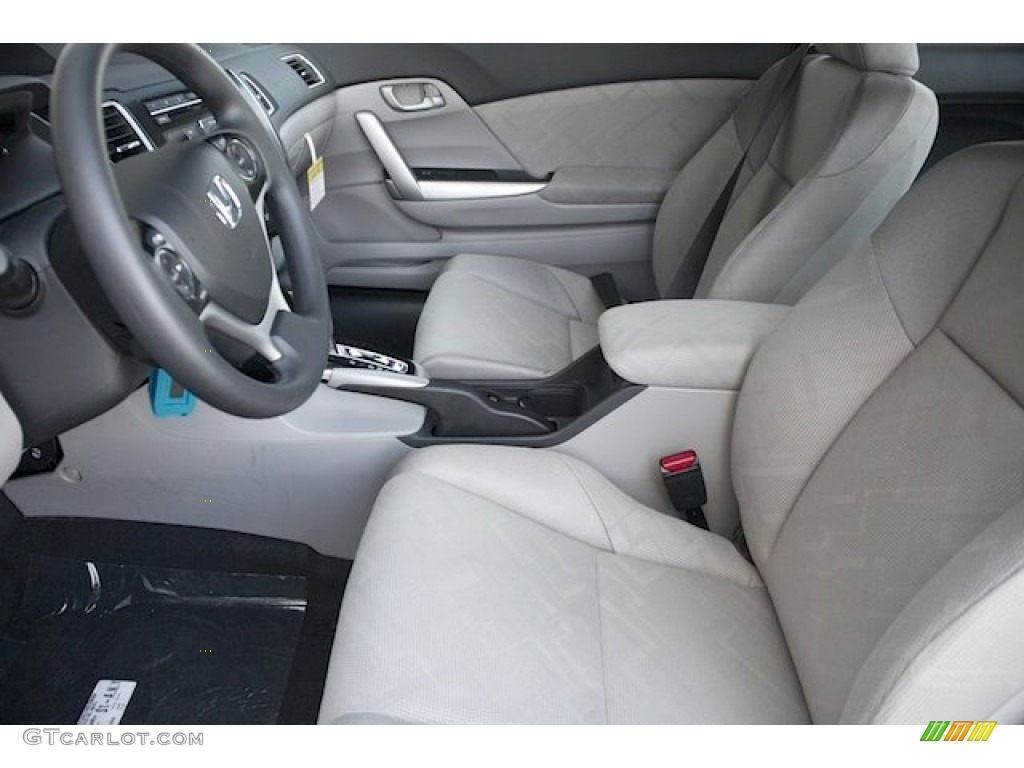 Gray Interior 2013 Honda Civic LX Coupe Photo #76677330